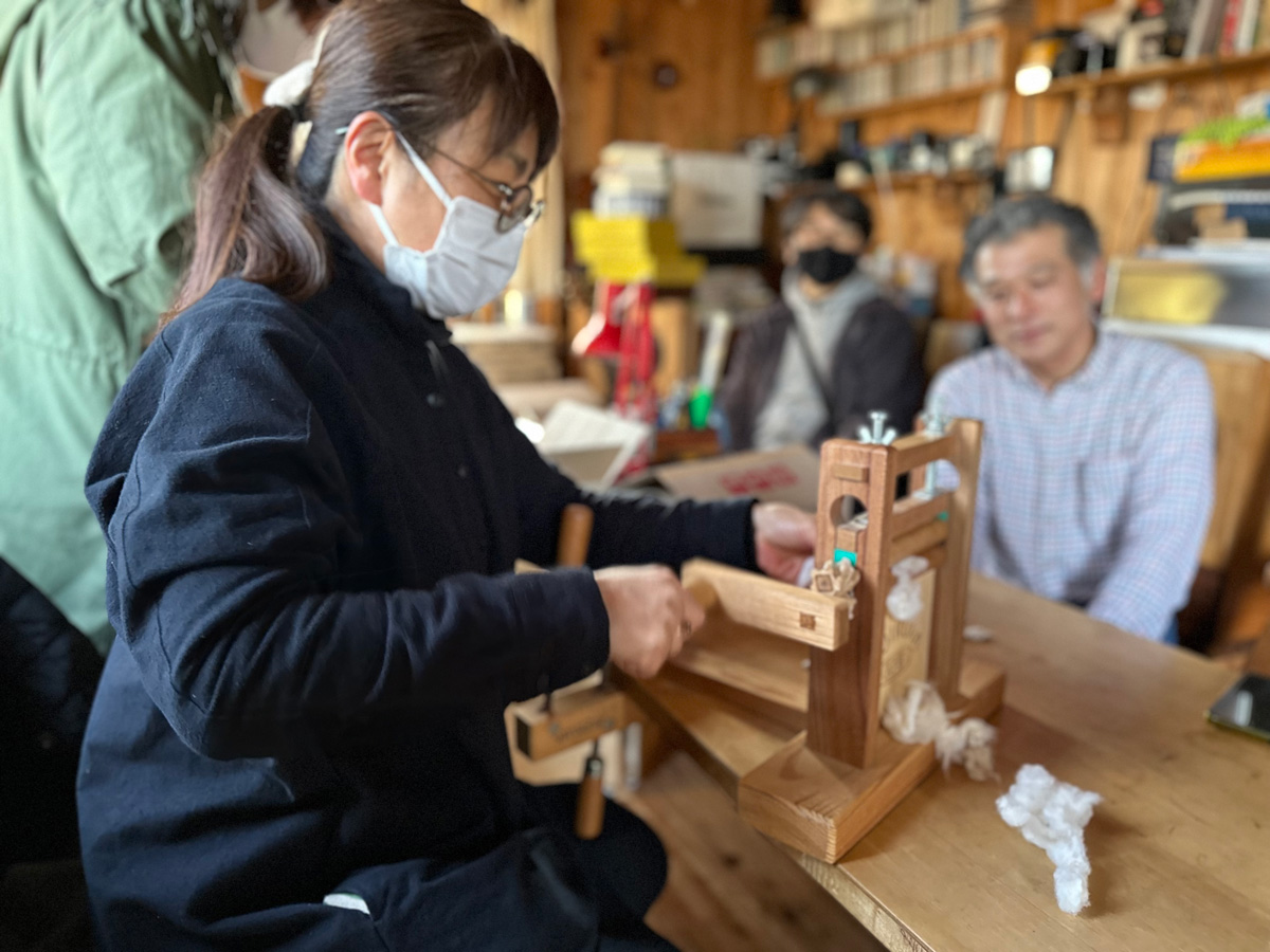 綿繰りとカード掛けを行いました_新潟燕市の綿花栽培vol.8